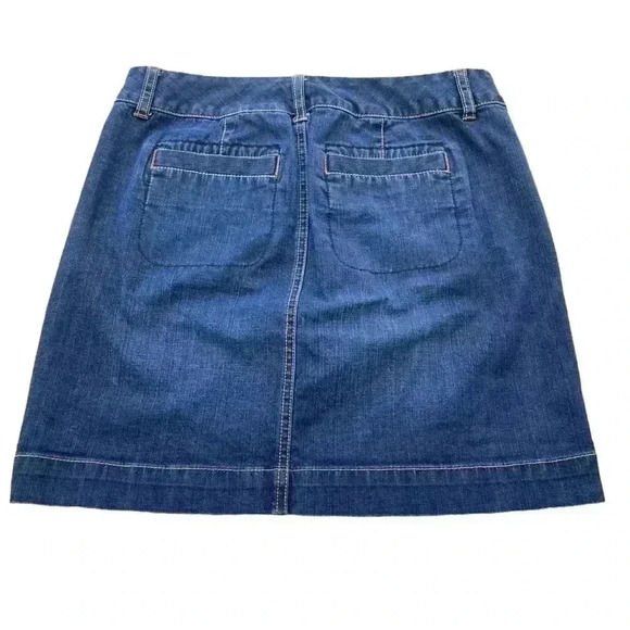 TOMMY HILFIGER DENIM MINI SKIRT•DARK WASH SIZE 4•PREOWNED EXCELLENT COND… - Picture 2 of 9